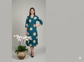 Blue Bandhani Print A-Line Kurta