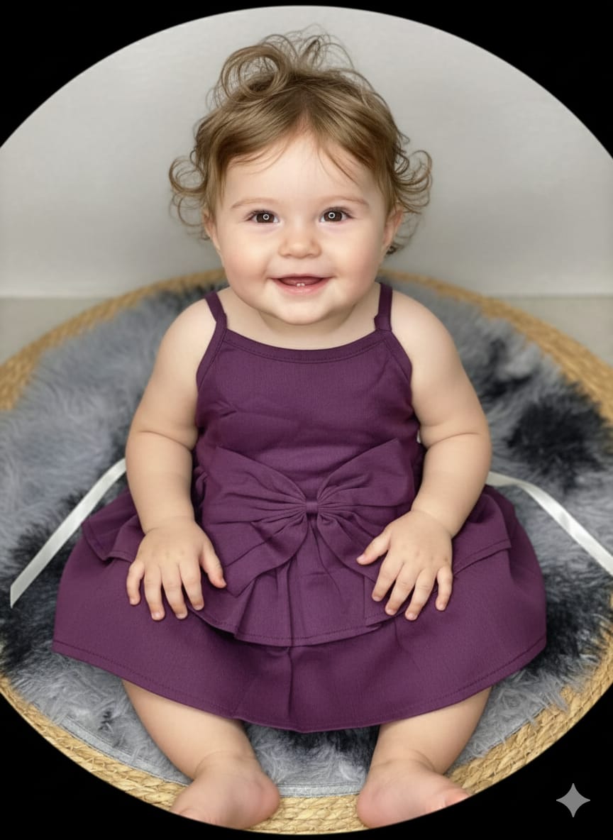 plum blossom baby dress
