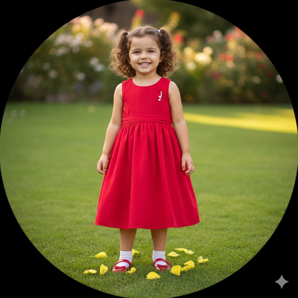 Ruby garden celebration dress