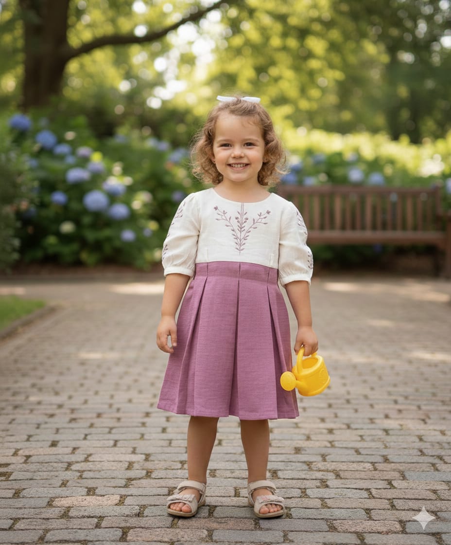 Dusty rose heritage dress